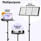 Dual-Use Sheet Music Stand with Extension Panels