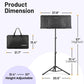 Dual-Use Sheet Music Stand with Extension Panels
