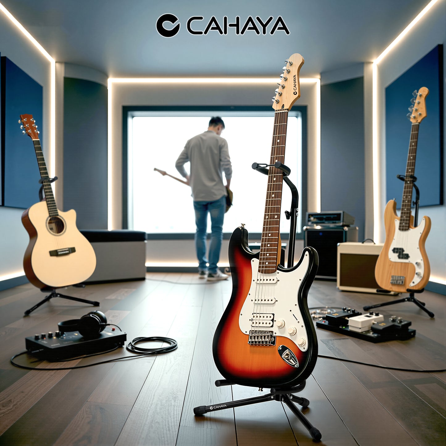 Adjustable Floor Guitar Stand CGS0041
