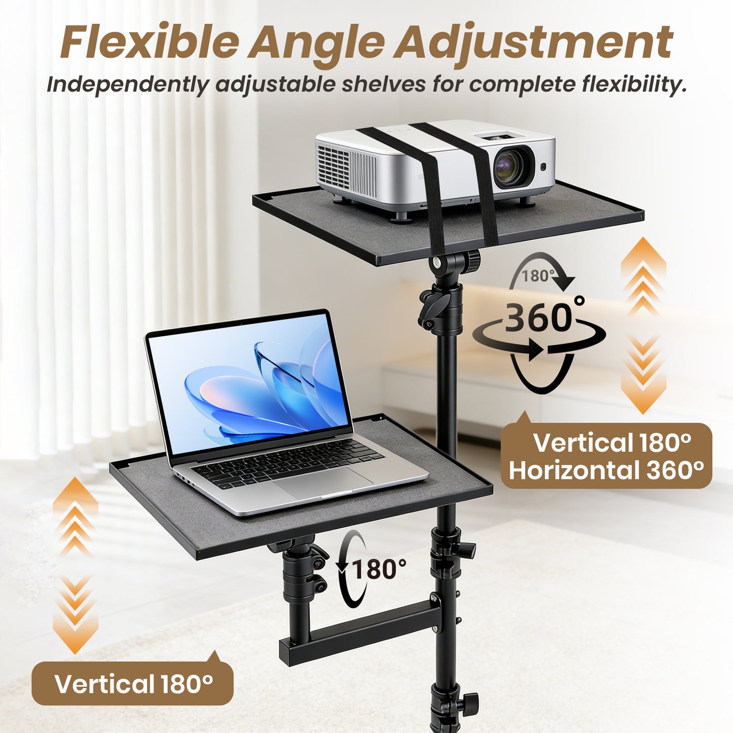 Mobile Dual-Tier Projector Stand CPS0043