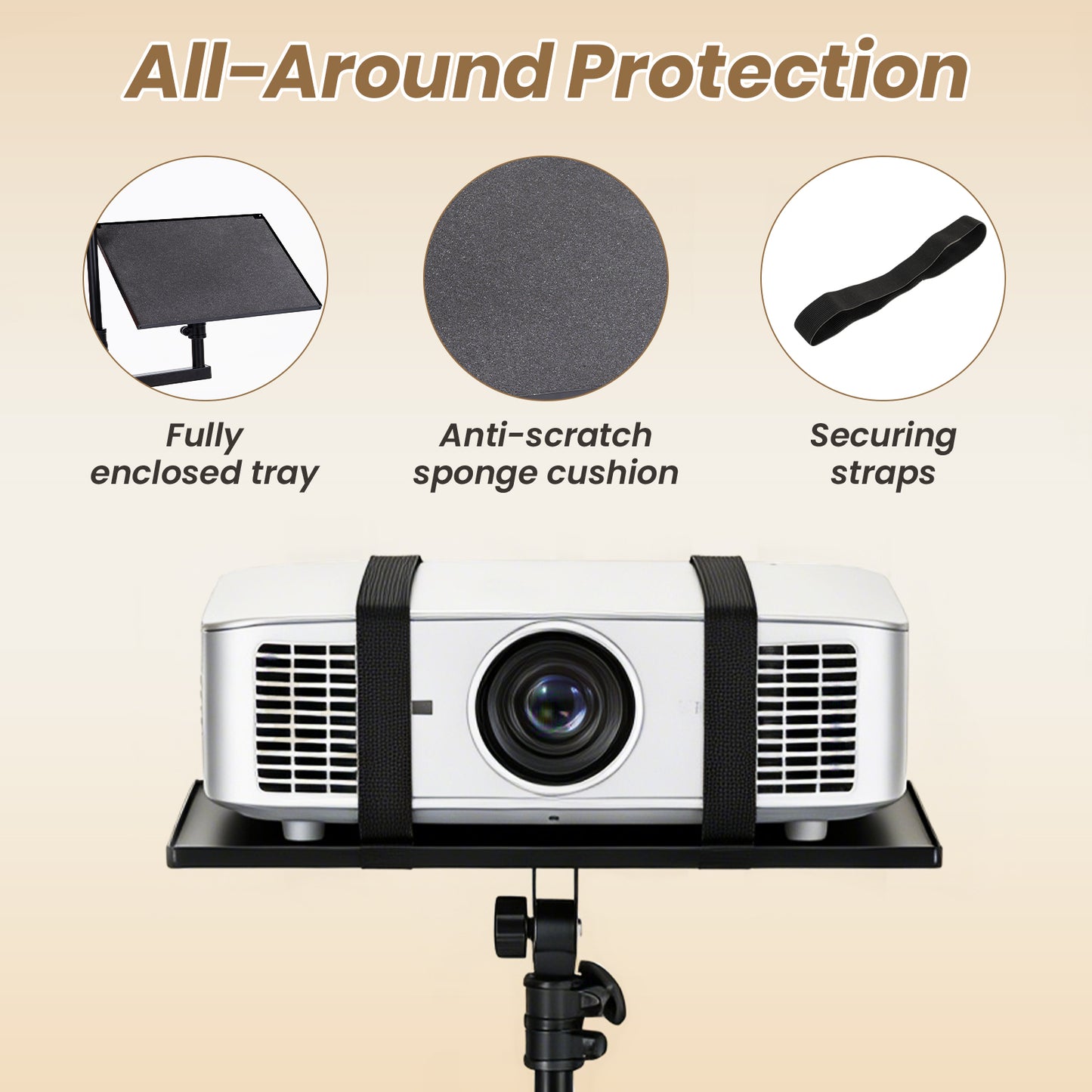 Mobile Dual-Tier Projector Stand CPS0043