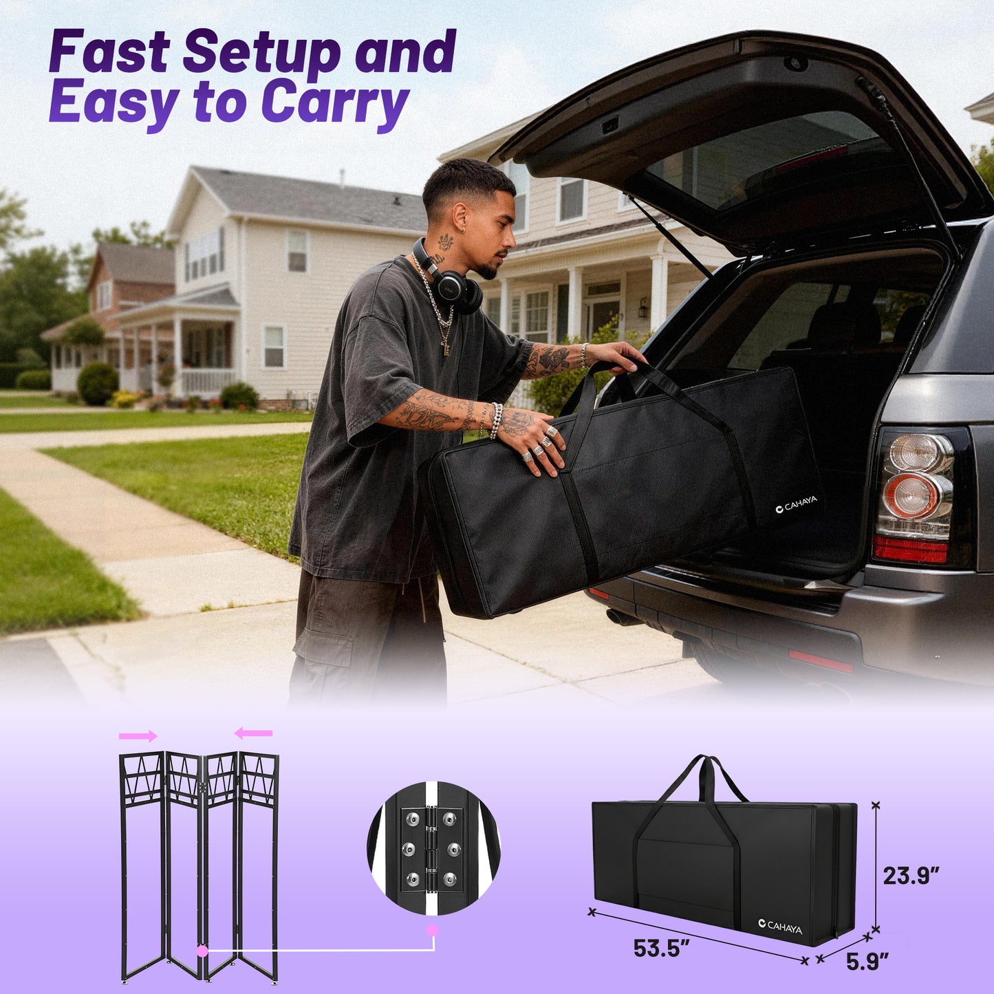 Double-Layer Portable DJ Stand