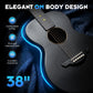 38 inches Full Carbon Fiber Acoustic Guitar CCF300