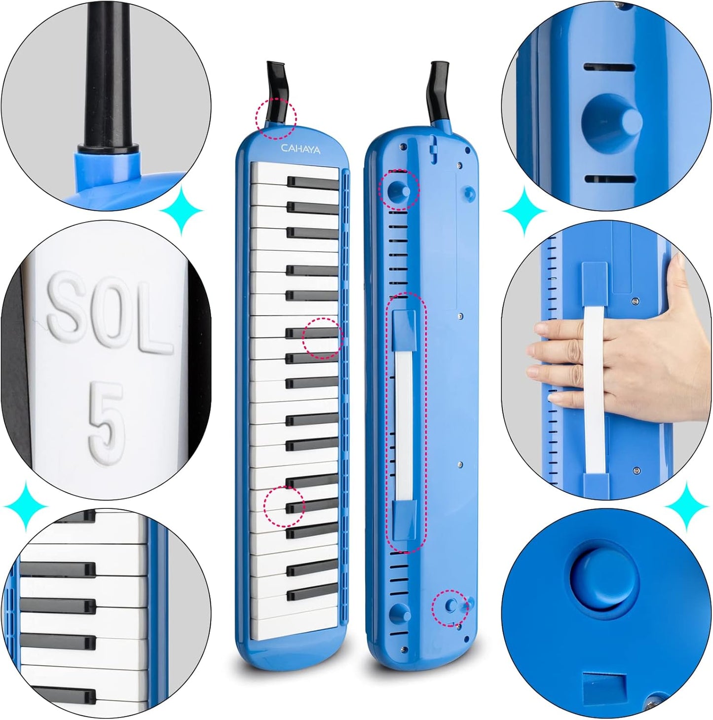 37 Key Double Mouthpieces Tube Sets