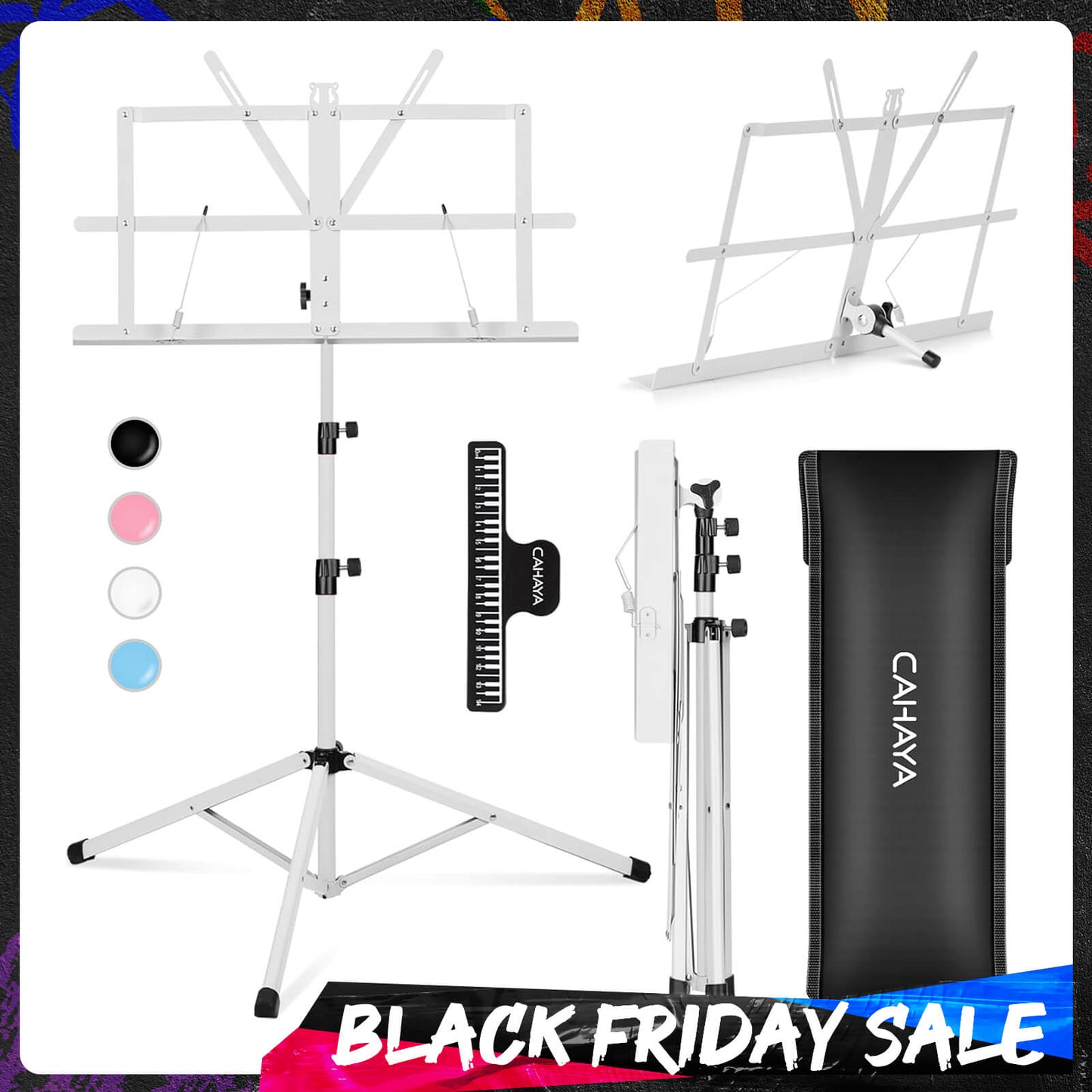 Folding Sheet Music Stand & Desktop Stand CY0204