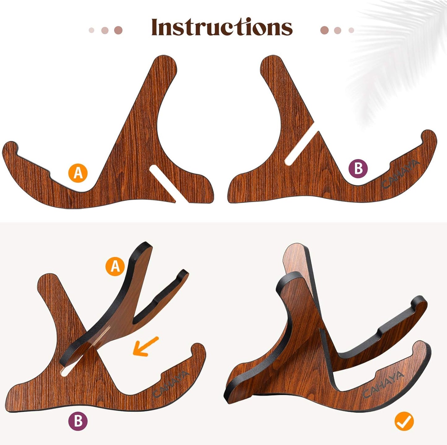 Universal Wooden Guitar Stand