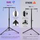 Double Neck-Holder Guitar Stand