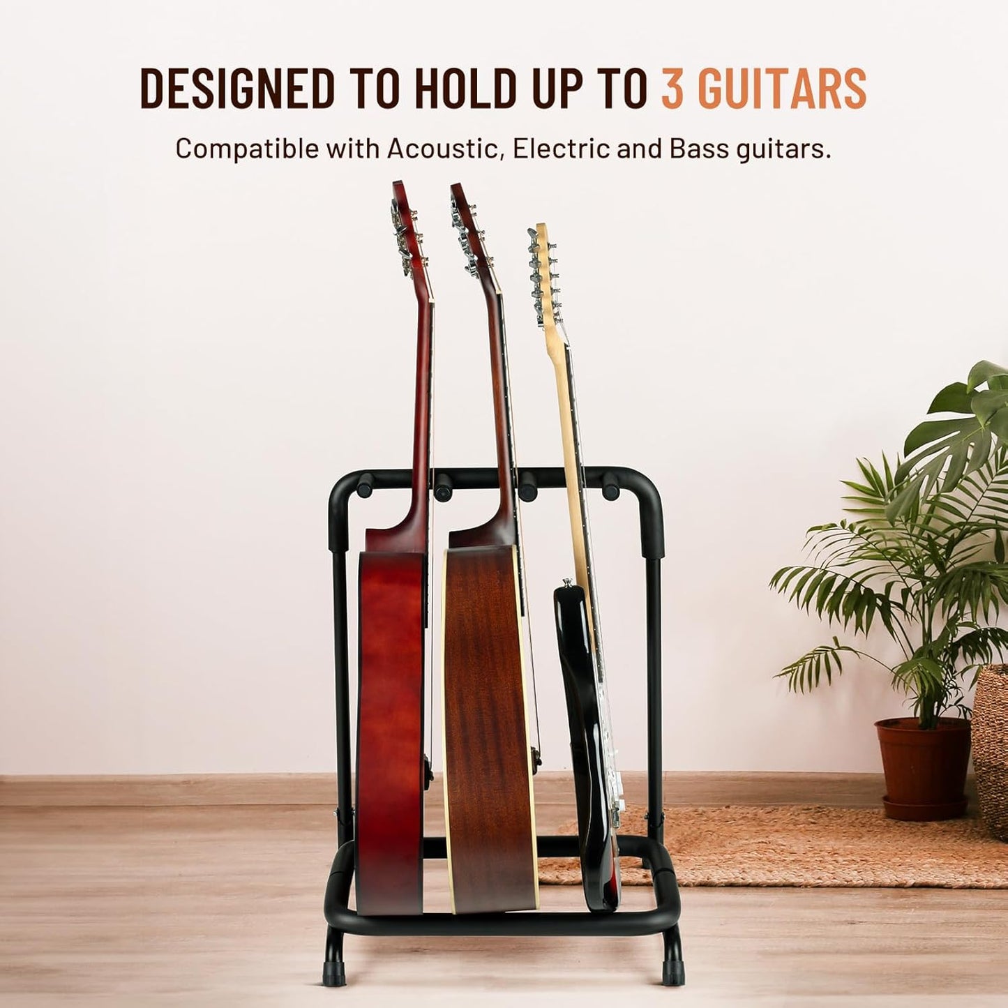 Universal Guitar Display Rack-3 Holder Stand