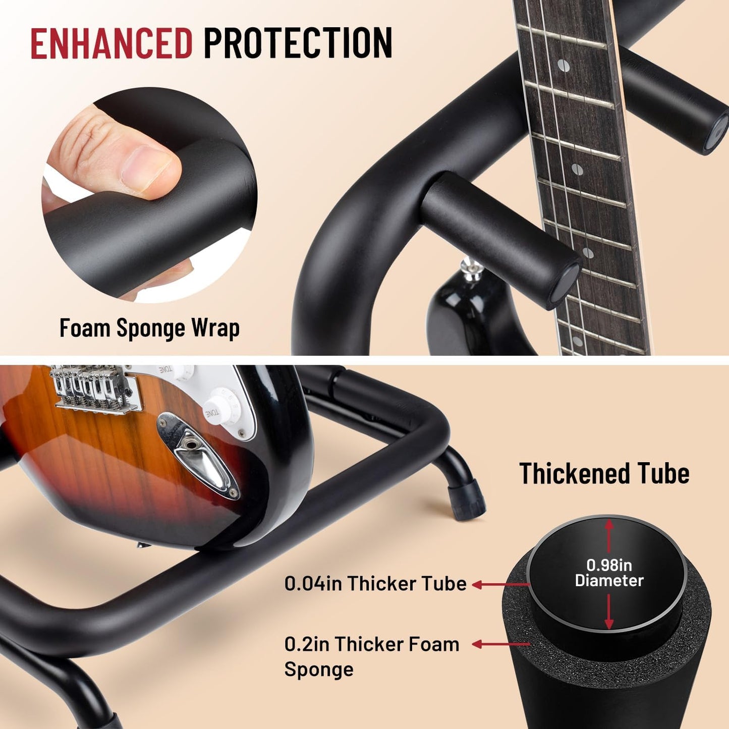 Acoustic Guitar Rack – 5 Holder Stand