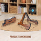 Portable A-Frame Wooden Guitar Stand
