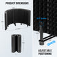 Foldable Microphone Isolation Shield