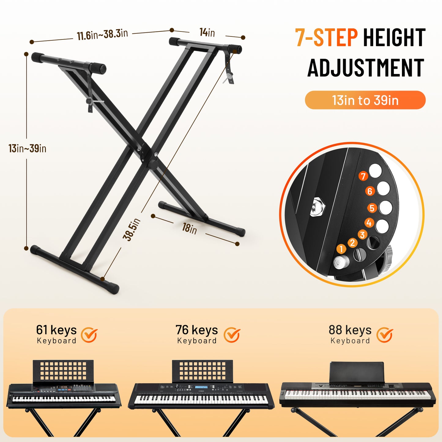 Keyboard Stand and Bench Set