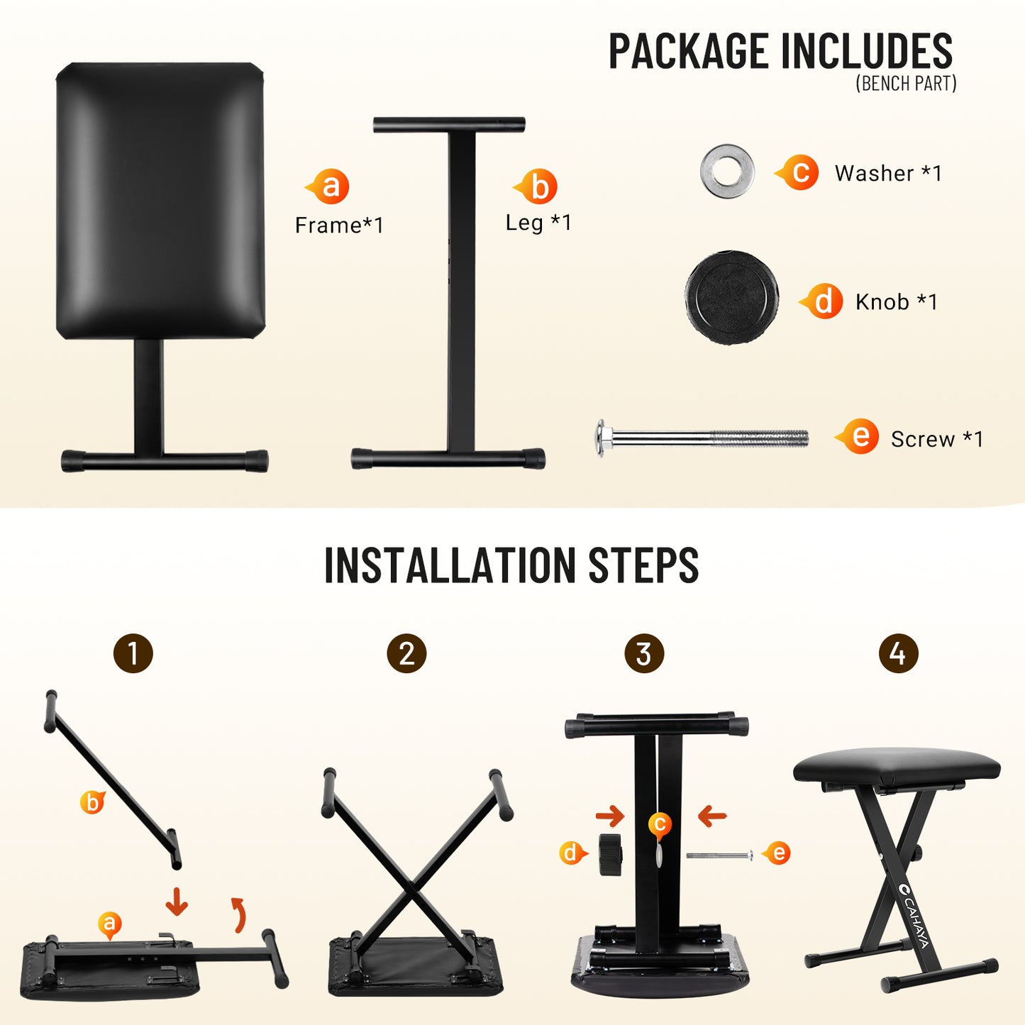 Keyboard Stand and Bench Set