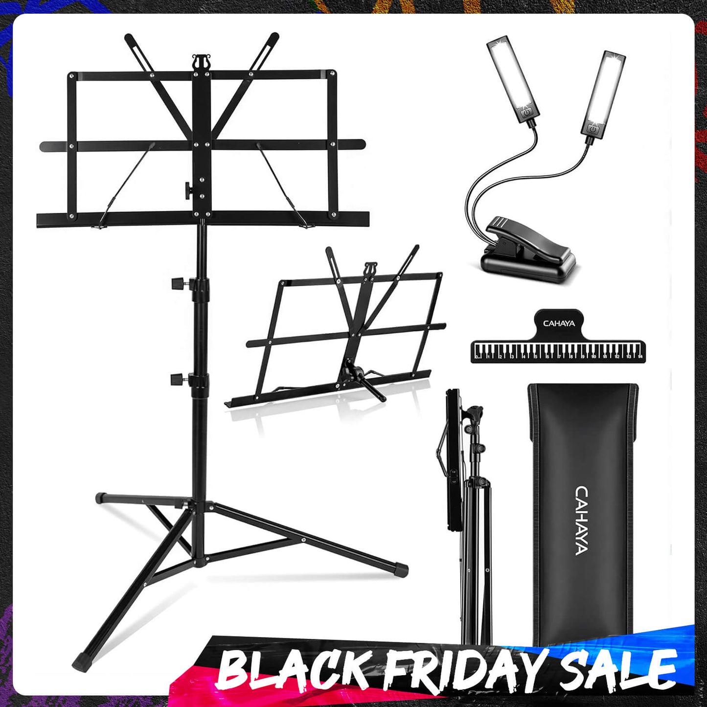Music Stand + Light Clip CY0204+CY0243