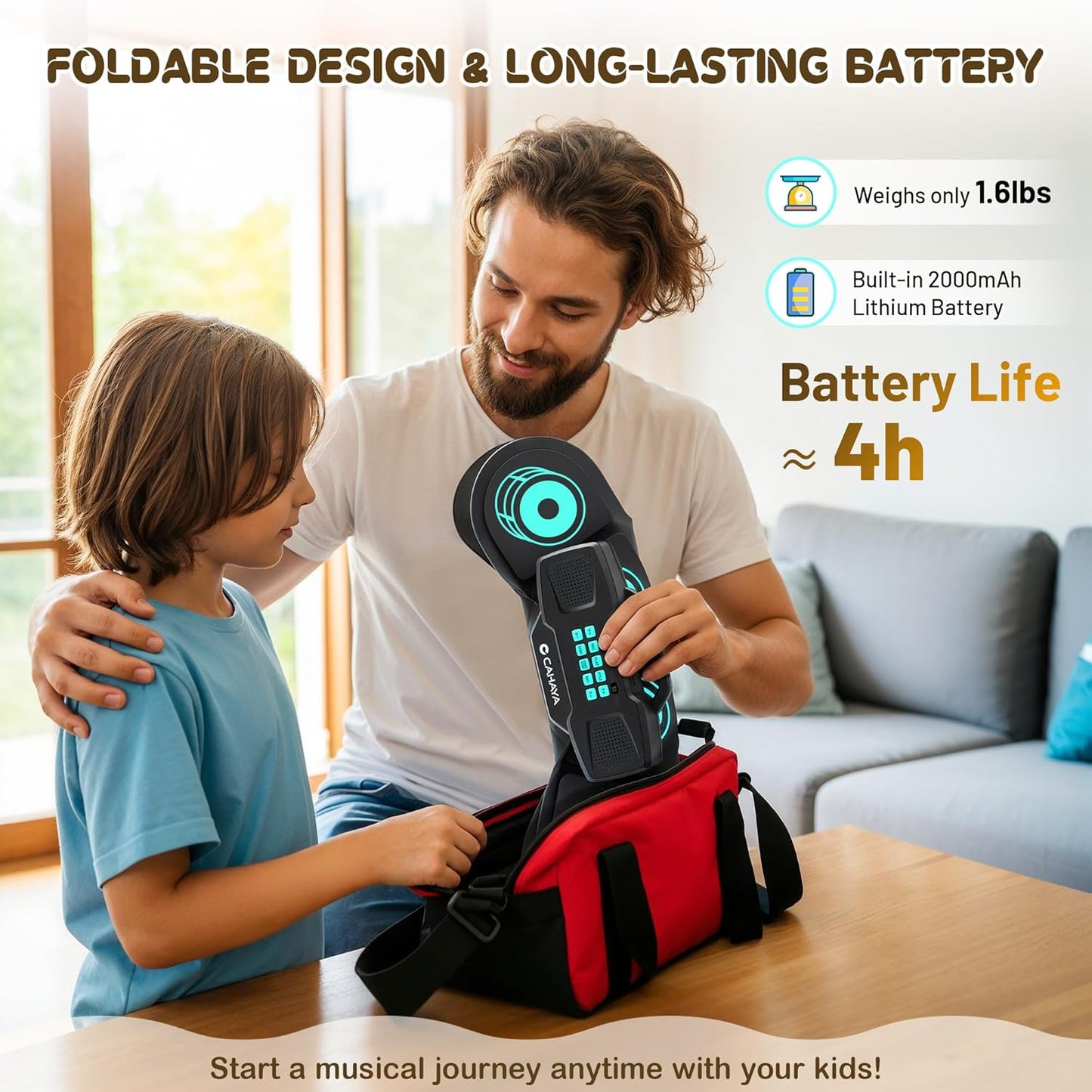 9-Pads Electronic Drum Set