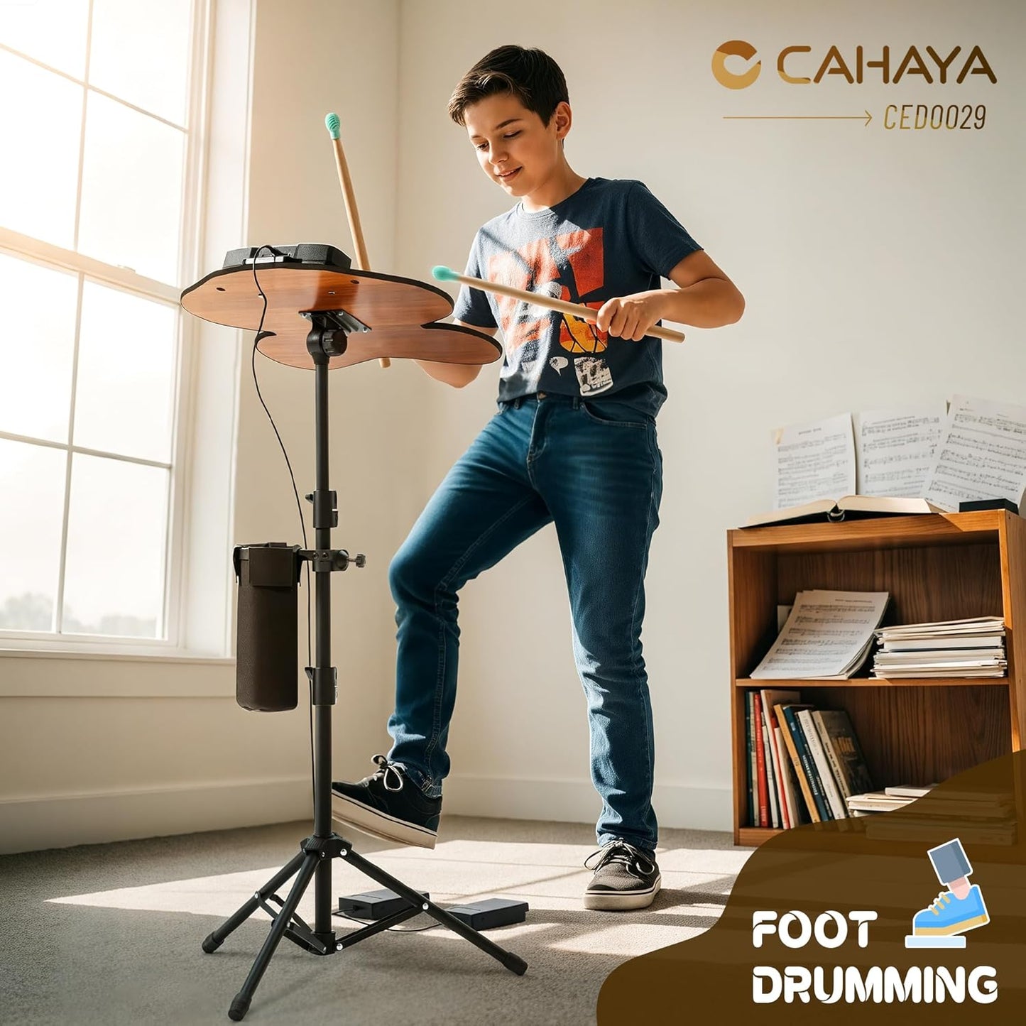 9-Pads Electronic Drum Set