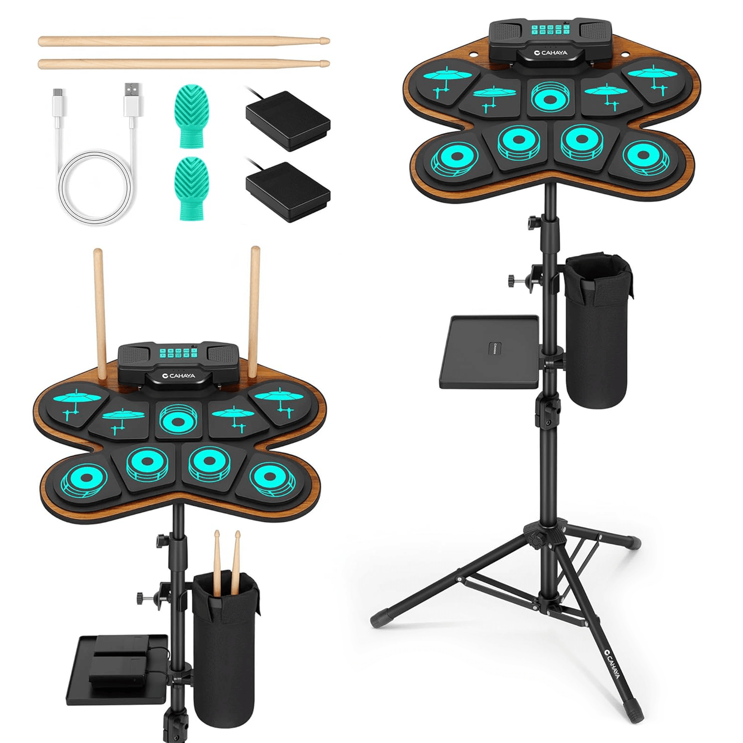 9-Pads Electronic Drum Set