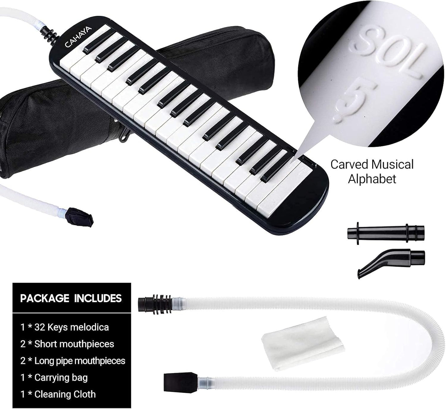 Melodica Double Mouthpieces Tube Sets