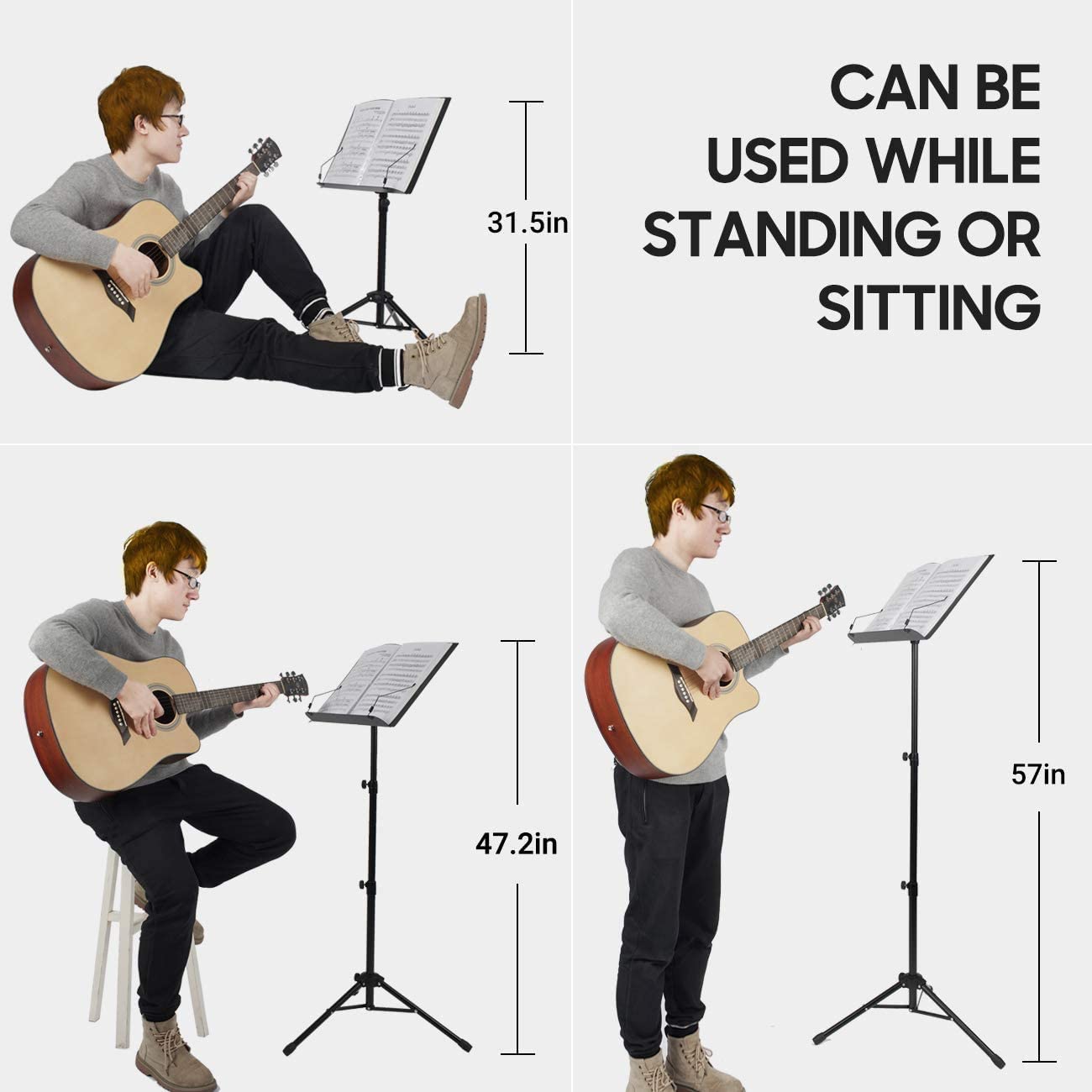 can be used while standing or sitting