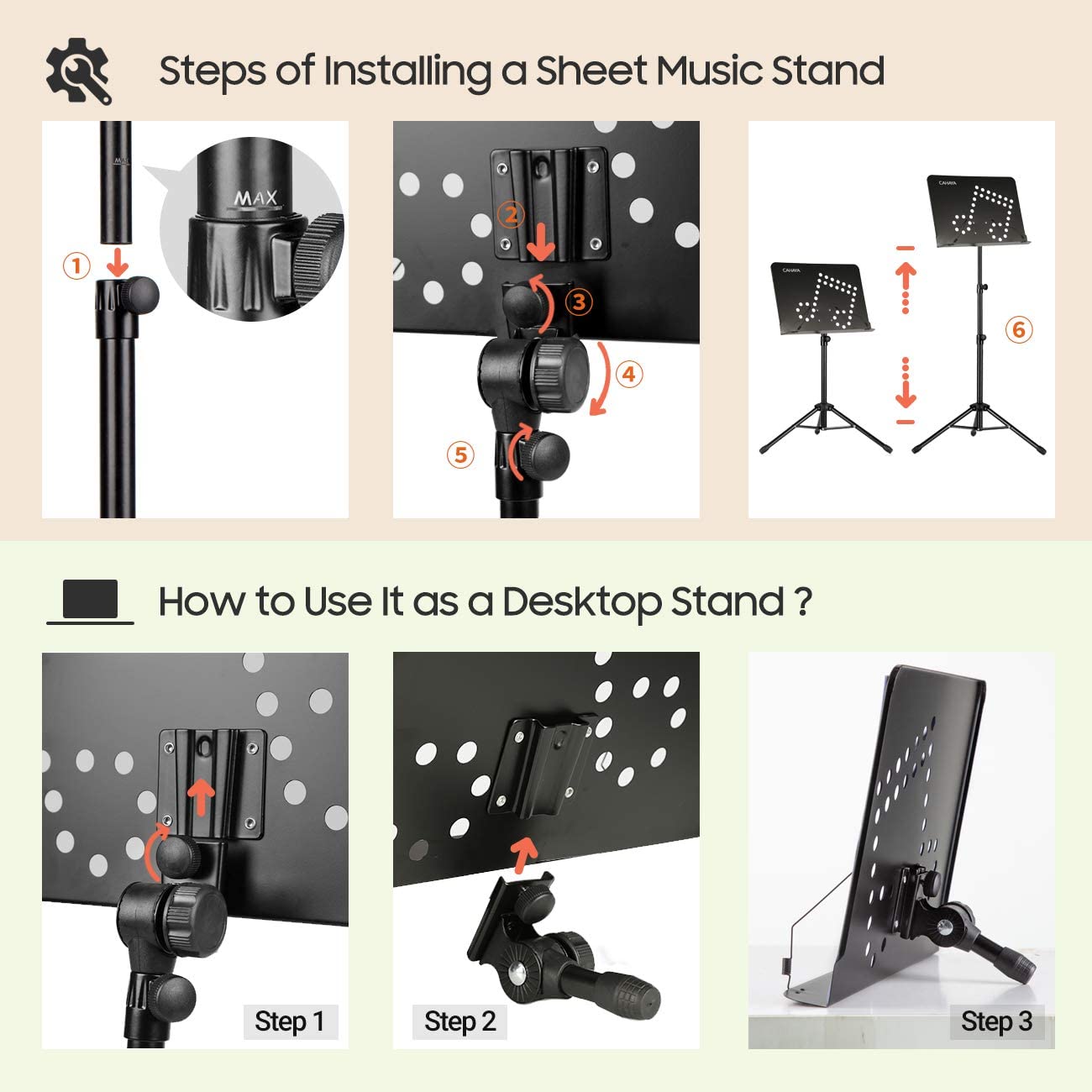 Steps of Installing a Sheet Music Stand
