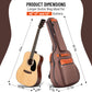 Acoustic Guitar Bag 0.5 Inches Thick Brown CY0150